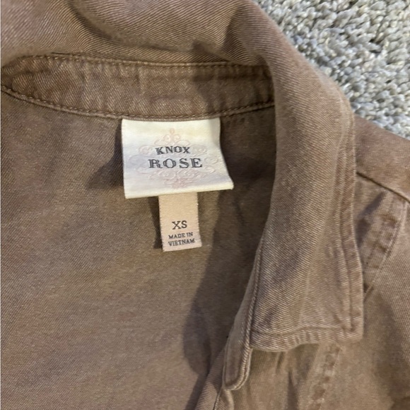 Knox Rose Womens Open Front Tan Cardigan Size XS - Picture 4 of 11